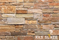 Натуральный камень для фасада RKS SLATE Multi Quartz Strips
